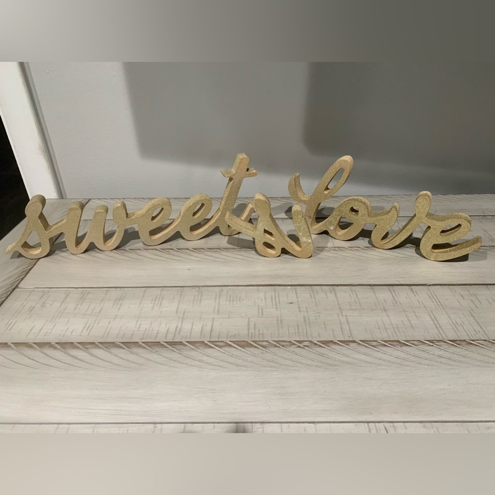 Love is sweet tabletop decor